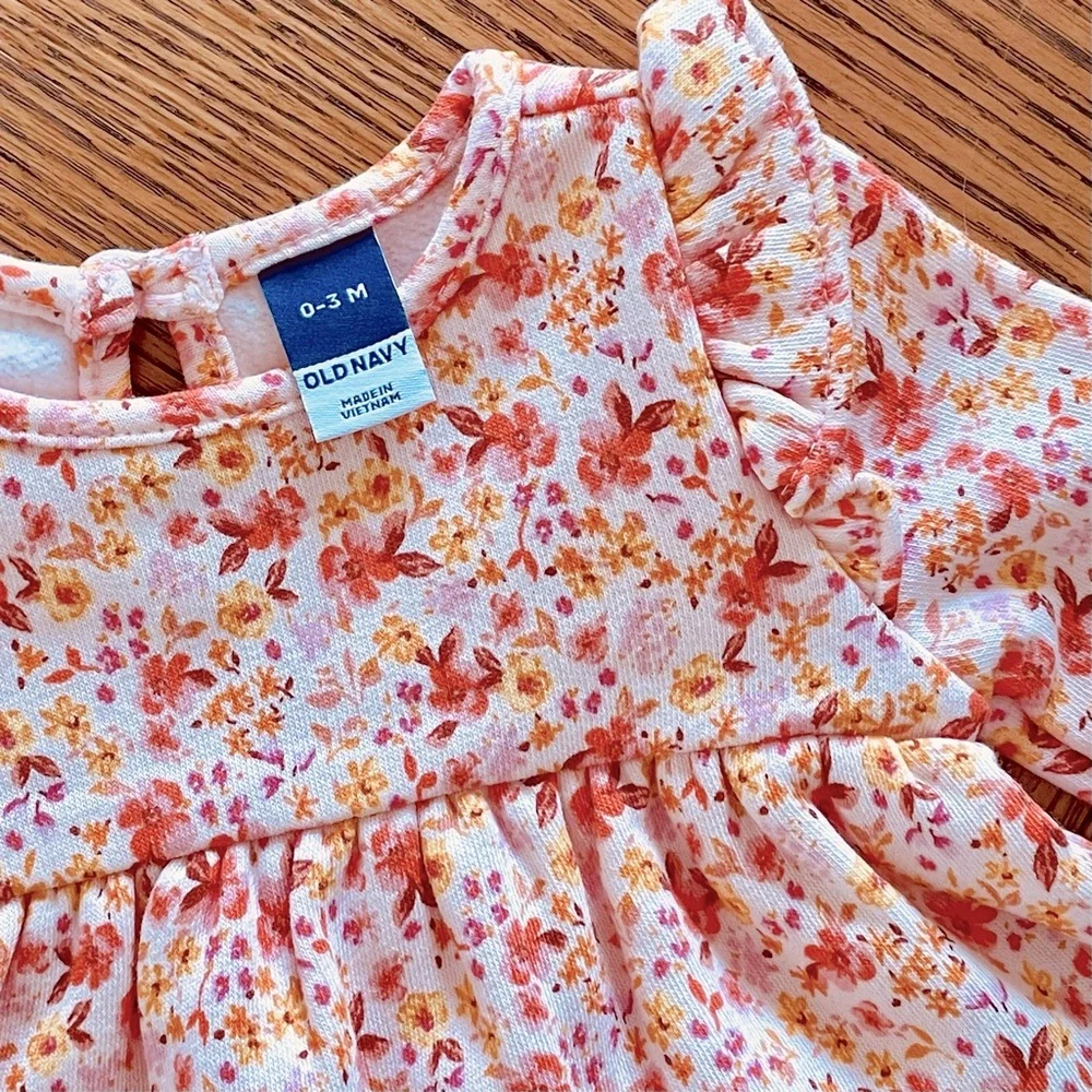 Old Navy Baby Girls 2-Piece Pink Floral Set